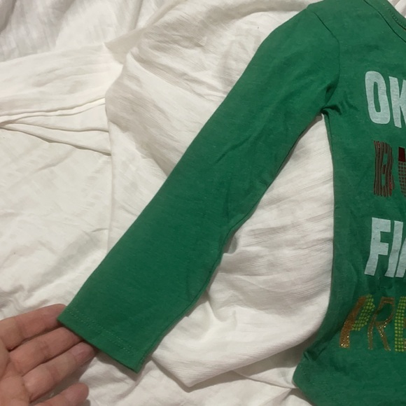 Peanuts 4t green Christmas shirt - Picture 4 of 6